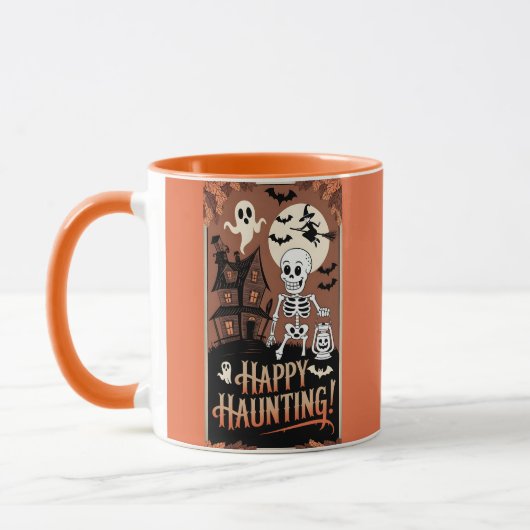 Vintage Halloween Fröhliche Angst Tasse (Links)