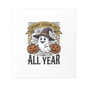 Vintage-Halloween-Geist Gruselige Saison Freud Shi Notizblock