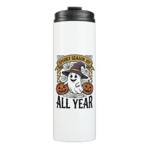 Vintage-Halloween-Geist Gruselige Saison Freud Shi Thermosbecher