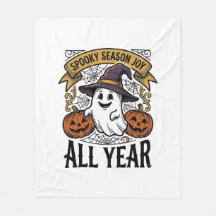 Vintage-Halloween-Geist Gruselige Saison Freuden-S Fleecedecke