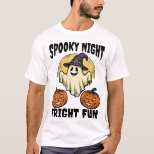 Vintage-Halloween-Geist-Gruseliges-Kürbis-Shirt_1 T-Shirt