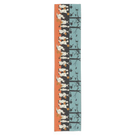 Vintage Halloween-Geist-Parade Kurzer Tischläufer