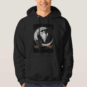Vintage-Halloween-Geist-verlassener-Mond-Stich-Kun Hoodie