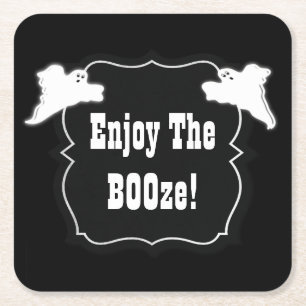 Vintage Halloween-Geister Rechteckiger Pappuntersetzer