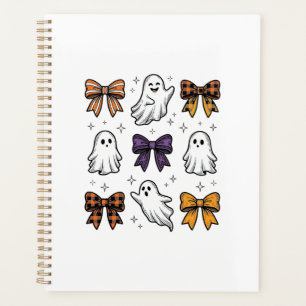 Vintage-Halloween-Geister und -Schleifen-Shirt-Des Planer