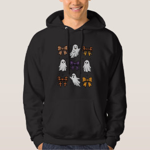 Vintage-Halloween-Geister und Schleifen-Shirt-Desi Hoodie