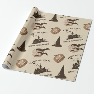 Vintage Halloween Geschenkpapier