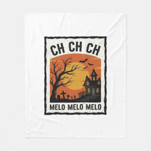 Vintage-Halloween-Gespensterbaum-Silhouette-Shirt Fleecedecke