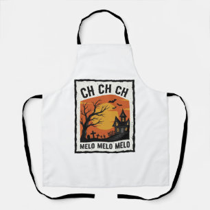 Vintage-Halloween-Gespensterbaum-Silhouette-Shirt Schürze