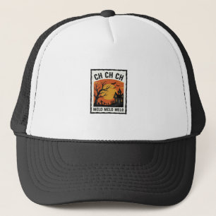 Vintage-Halloween-Gespensterbaum-Silhouette-Shirt  Truckerkappe