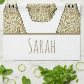 Vintage Halloween-Ghost-Hand Geschirrtuch (Gefaltet)