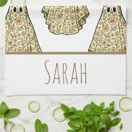 Vintage Halloween-Ghost-Hand Geschirrtuch (Gefaltet)