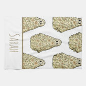 Vintage Halloween-Ghost-Hand Geschirrtuch (Horizontal)