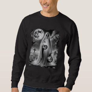 Vintage Halloween Ghost Spuk Pumpkins Spooky Sweatshirt