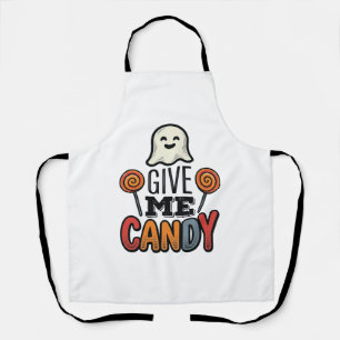 Vintage-Halloween-Gib-mir-Süßigkeiten-Geister-Shir Schürze