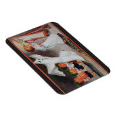 Vintage Halloween-Girl mit Kerzenmagnet Magnet (Rechte Seite)
