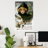 Vintage Halloween-Girl Poster (Heimbüro)