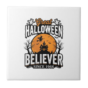 Vintage-Halloween-Gläubiger seit 1966 Grafik_1 Fliese