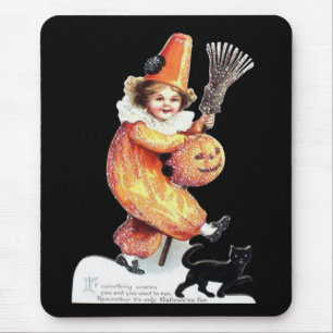 Vintage Halloween Glitz Kostüm Party Mousepad