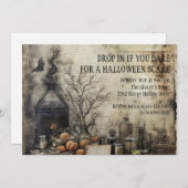 Vintage Halloween-Gotik Einladung (Vorne/Hinten)