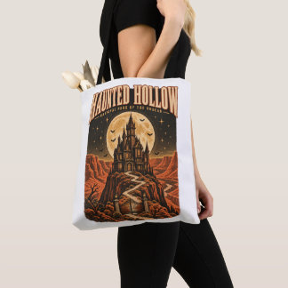 Vintage Halloween-Gotikschloss Haunted Hollow Tasche