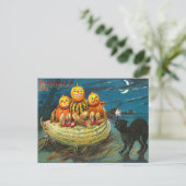 Vintage Halloween Gourds, Galgen Postkarte (Stehend Vorderseite)