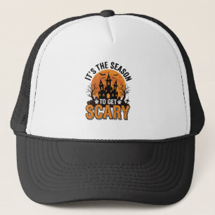 Vintage Halloween Grusel Saison Verlassenes Schlos Truckerkappe