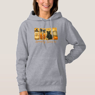 Vintage Halloween Gruselige Jahreszeit, süße Geist Hoodie