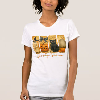 Vintage Halloween Gruselige Jahreszeit, süßer Geis T-Shirt