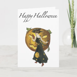 Vintage Halloween-Gruß-Karte Karte
