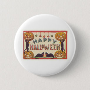 Vintage Halloween-Gruß-Karten-Klassiker-Plakate Button