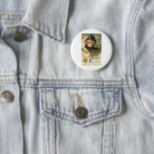 Vintage Halloween-Gruß-Karten-Klassiker-Plakate Button (Beispiel)
