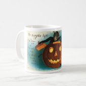 Vintage Halloween-Gruß-Karten-Klassiker-Plakate Kaffeetasse (Vorderseite Links)