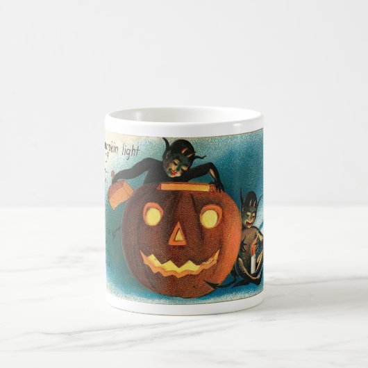 Vintage Halloween-Gruß-Karten-Klassiker-Plakate Kaffeetasse (Mittel)
