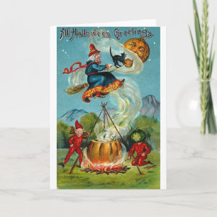 Vintage Halloween-Gruß-Karten-Klassiker-Plakate Karte