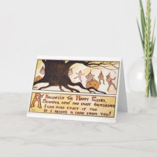 Vintage Halloween-Gruß-Karten-Klassiker-Plakate Karte