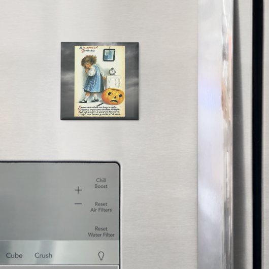 Vintage Halloween-Grüße Magnet (In Situ (Kühlschrank))