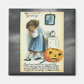 Vintage Halloween-Grüße Magnet (Vorne)