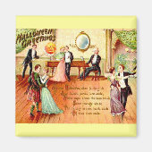 Vintage Halloween-Grüße Magnet (Vorne)