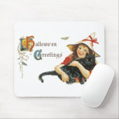 Vintage Halloween-Grüße Mousepad (Mit Mouse)