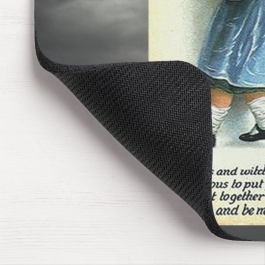 Vintage Halloween-Grüße Mousepad (Ecke)