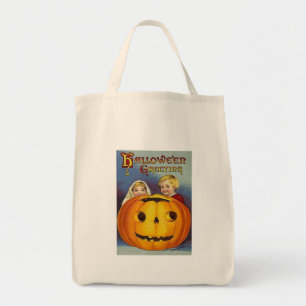 Vintage Halloween-Grüße Tragetasche