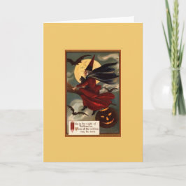 Vintage Halloween-Grußkarte Karte