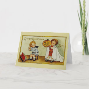 Vintage Halloween-Grußkarte Karte