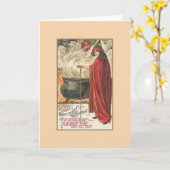 Vintage Halloween-Grußkarte Karte (Gelbe Blume)