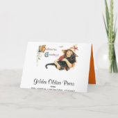 Vintage Halloween-Grußkarte Karte (Rückseite)