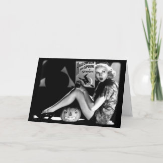 Vintage Halloween-Grußkarte Karte