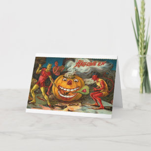 Vintage Halloween-Grußkarten-Klassiker Karte