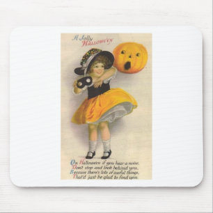 Vintage Halloween-Grußkarten-Klassiker Mousepad