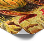 Vintage Halloween Grußkarten Klassische Poster (Ecke)